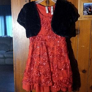 Knit works red dress